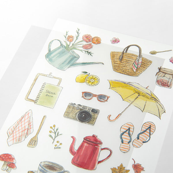 Midori Transfer Stickers for Journaling - Daily Life