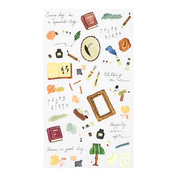 Midori Transfer Stickers for Journaling - Stationery Motifs