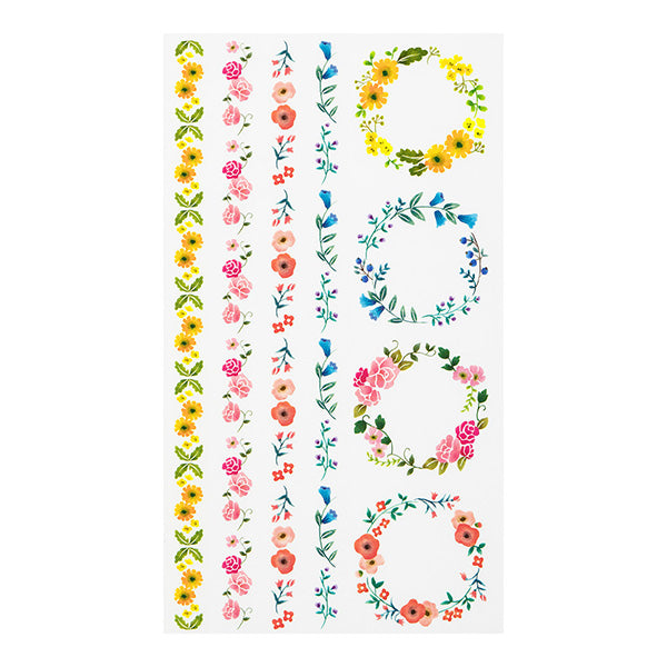 Midori Transfer Stickers for Journaling - Wreaths
