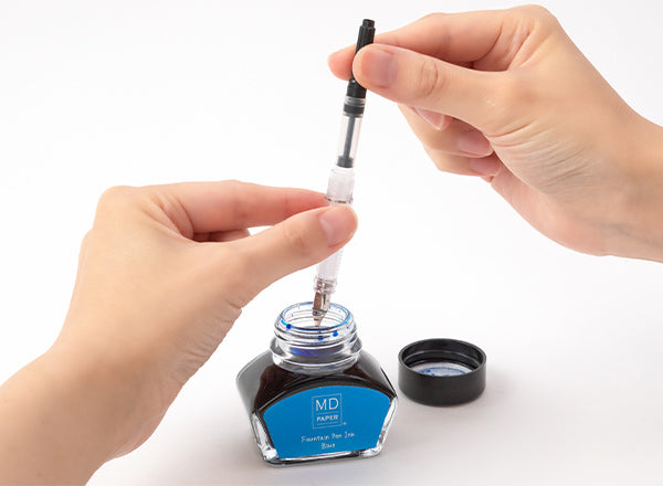 MD Fountain Pen Set with Bottled Ink - Limited Edition - Blue Ink